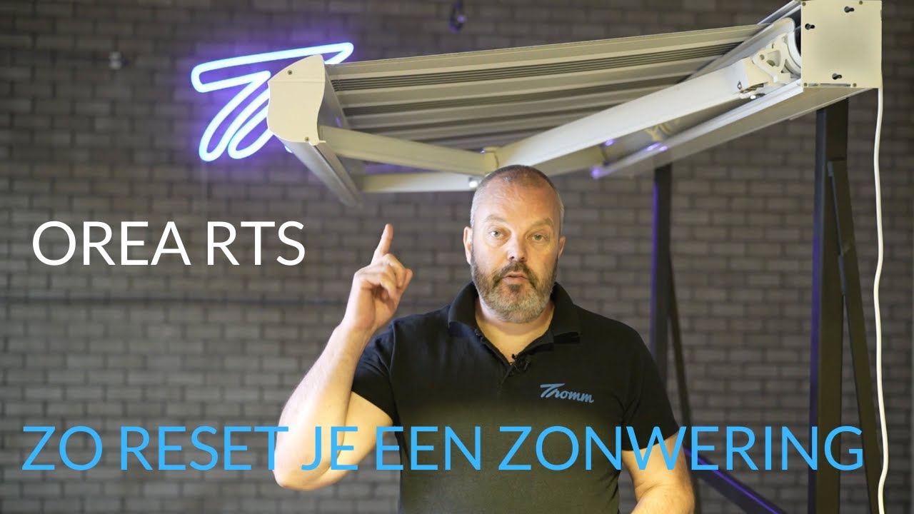 Zo reset je een elektrische zonwering met Somfy Orea RTS motor