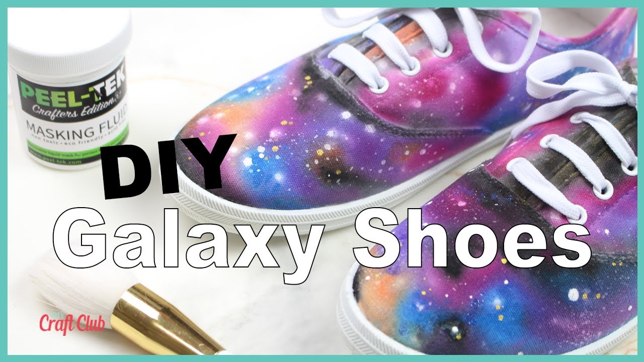 ОБУВЬ GALAXY | Попробуйте эту простую идею поделки с маскирующей жидкостью Peel-Tek!