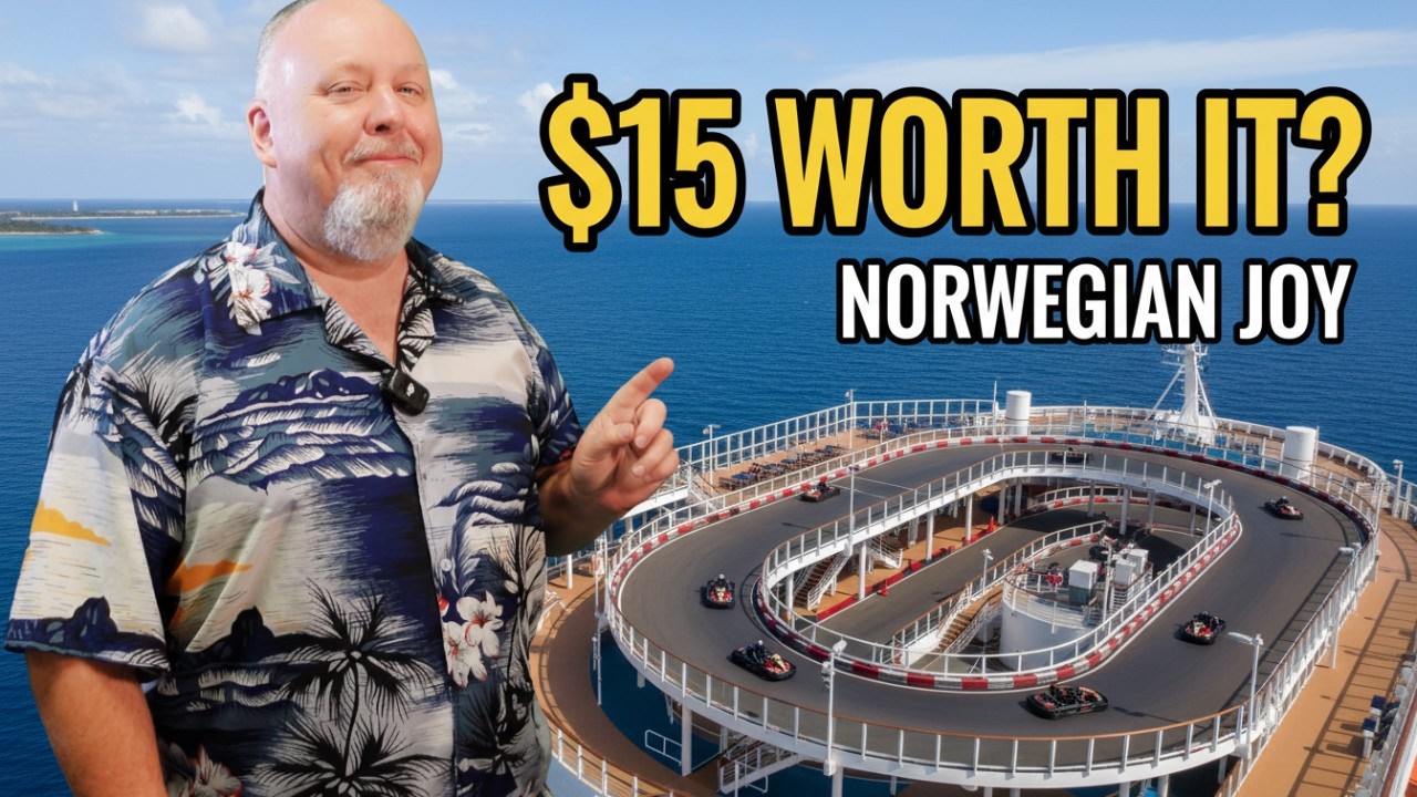NCL Joy: Я заплатил 15 долларов за картинг на круизном лайнере — полный тур