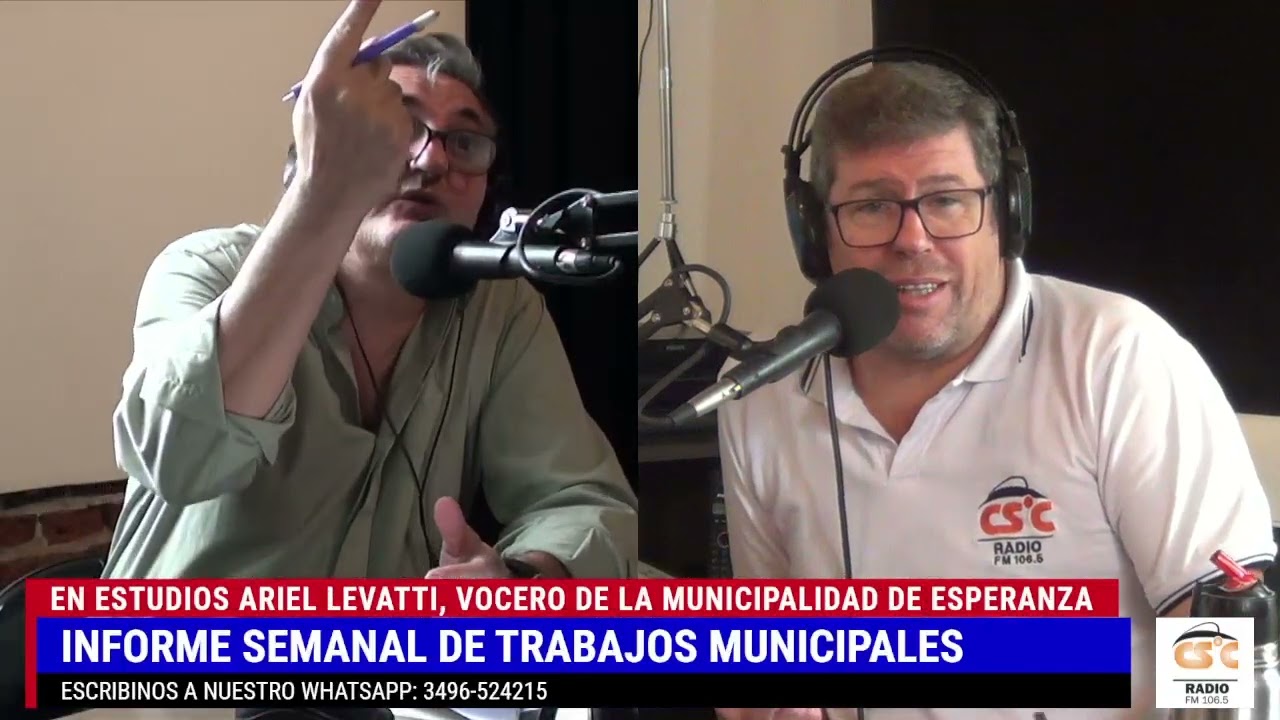 MAÑANA ES TARDE | INFORME SEMANAL MUNICIPAL, ARIEL LEVATTI, VOCERO DE LA MUNICIPALIDAD DE ESPERANZA