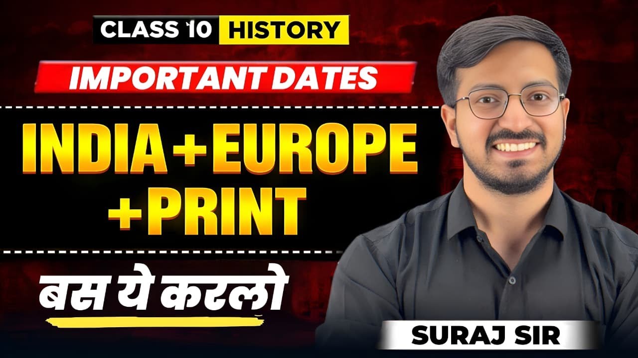 HISTORY IMPORTANT DATES 🔥| #class10 #socialscience  #cbse
