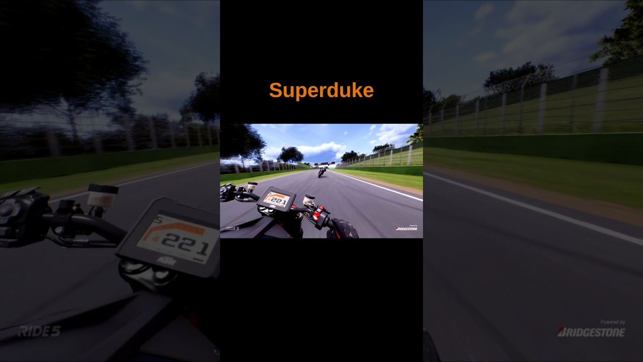 Ktm 1290r superduke VS kawasaki Z1000 race #shorts #ride5 #bikeracing  #ktm #kawasaki