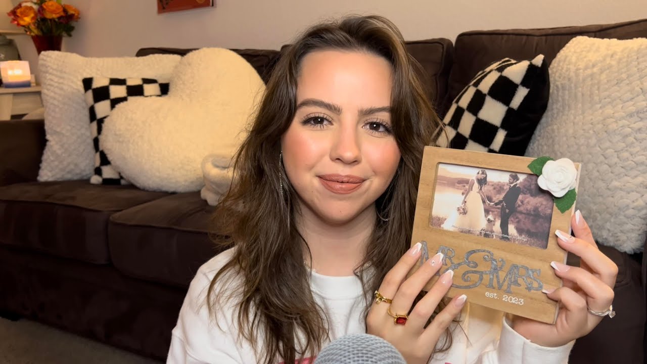 ASMR WEDDING HAUL 🤍 | things I got for my wedding ✨ | tapping, tracing, scratching, and whispering