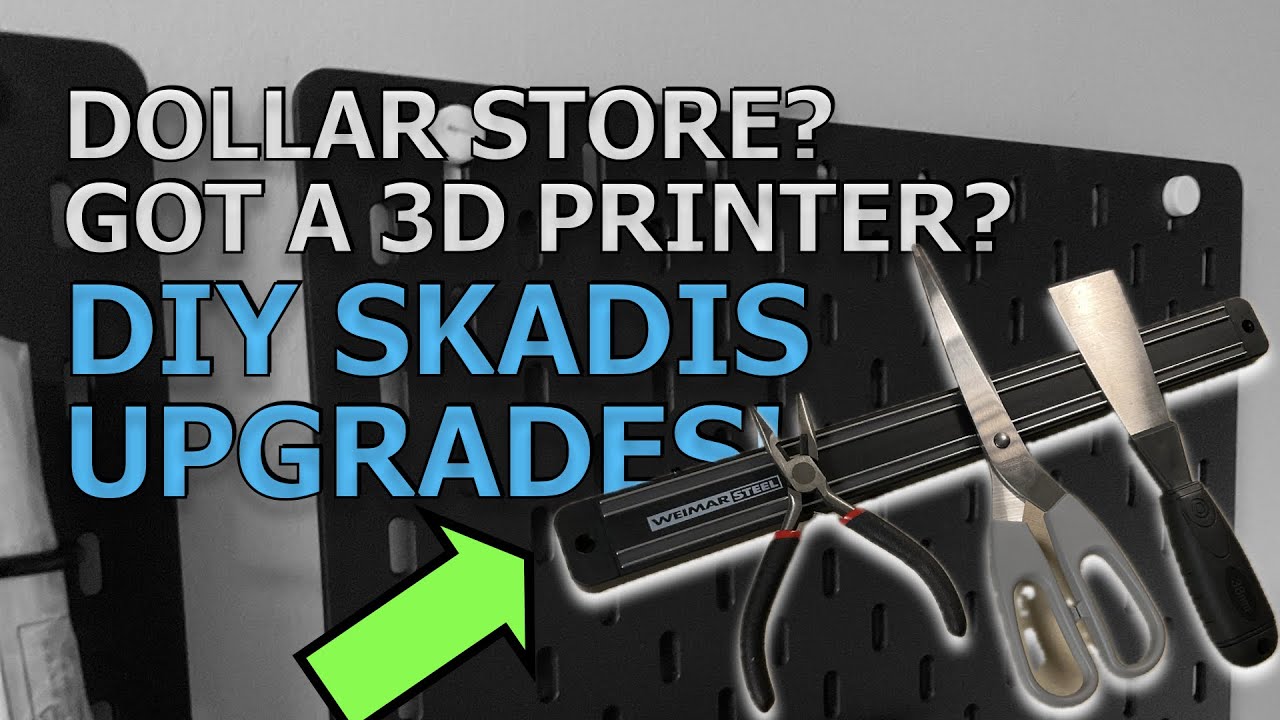 IKEA Skadis + Dollar Store + 3D Printing = Awesome