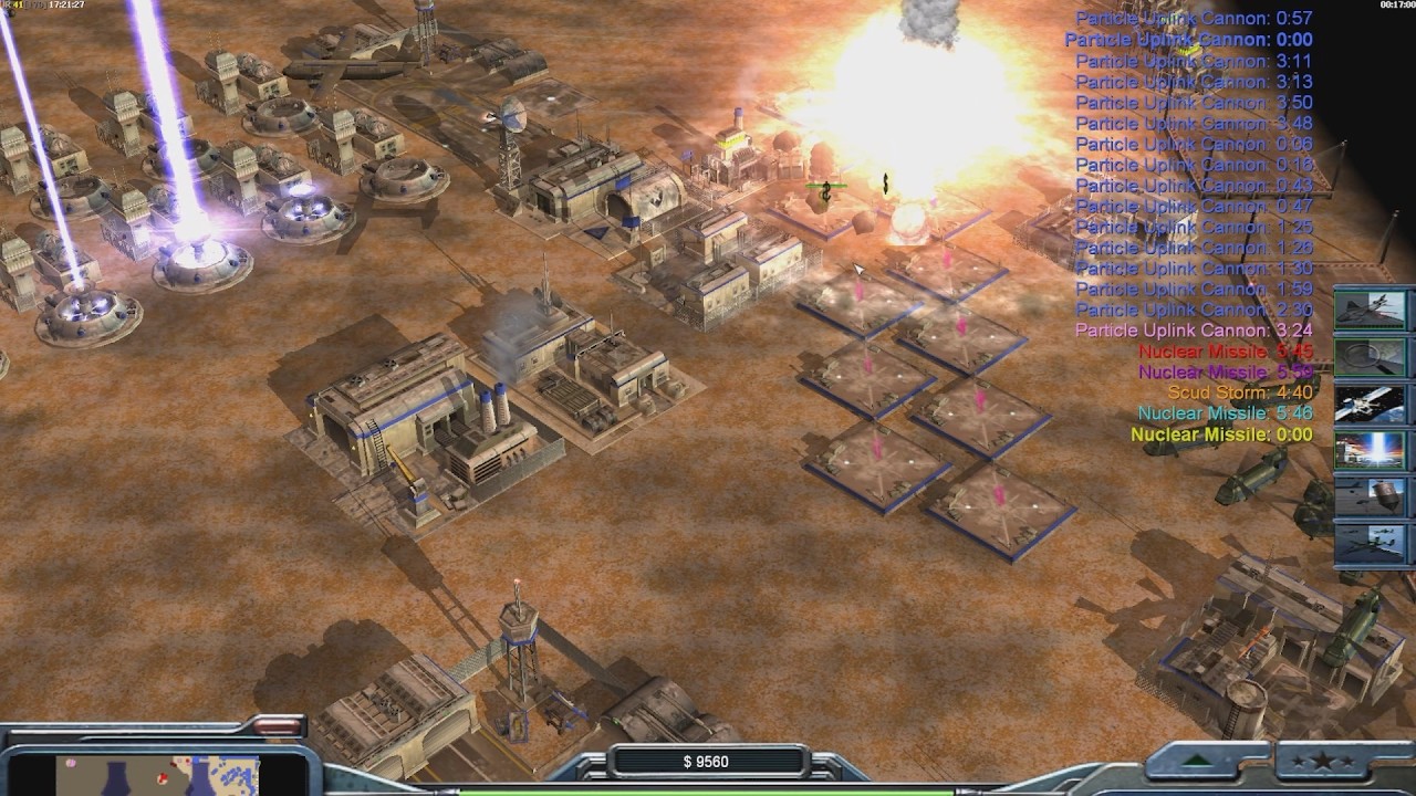 USA Laser - Command & Conquer Generals Zero Hour - 1 vs 7 HARD Gameplay