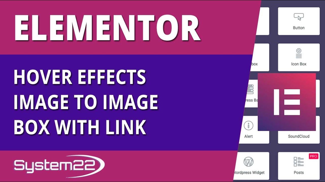 Elementor Hover Effects Image To Image Box With Link 👍