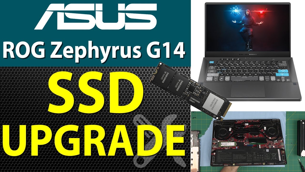 How to Upgrade Storage SSD-HDD for ASUS ROG Zephyrus G14 GA401Q Laptop