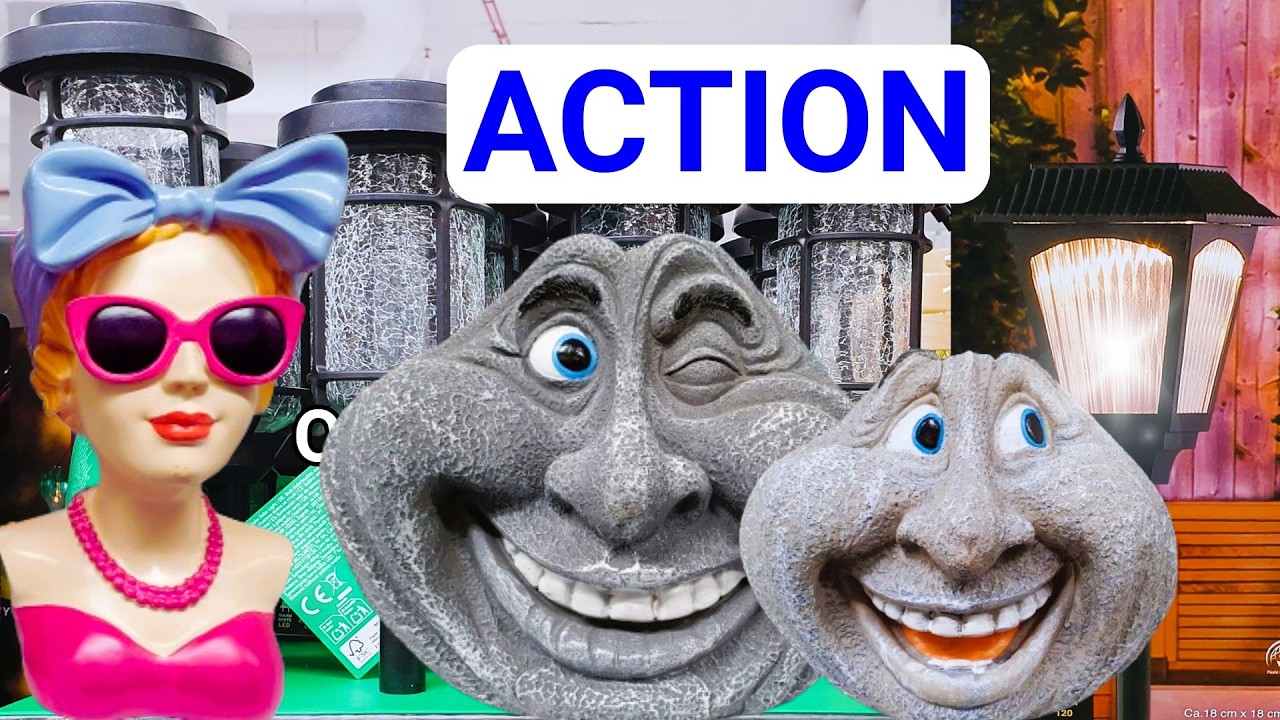 ACTION NOWOŚCI - CUDNE DONICE FIGURKI LAMPY SOLARNE NARZĘDZIA