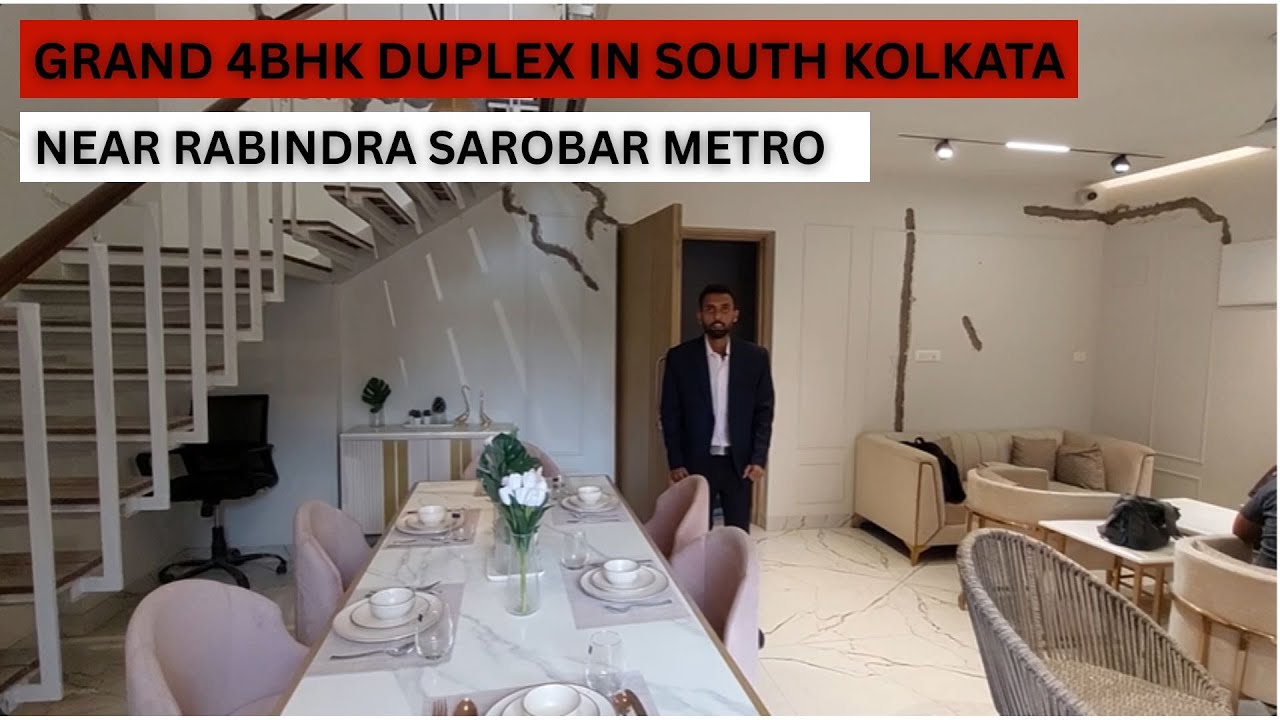 Grand 4bhk Duplex In South Kolkata Near Rabindra Sarobar Metro | Call 8100293325 | Duplex In Kolkata