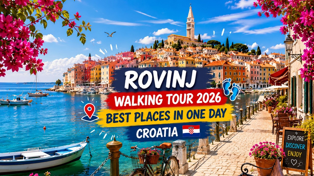 Rovinj Walking Tour 2026 | Best Places in One Day | Croatia 🇭🇷