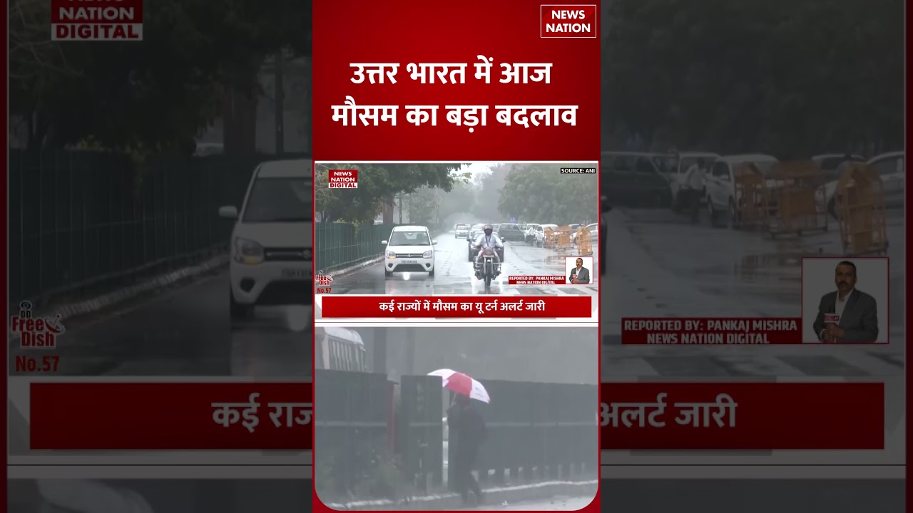 Weather Update: Delhi, UP, Bihar, MP, Jharkhand में Alert, Storms and Rain का Today Double Attack!