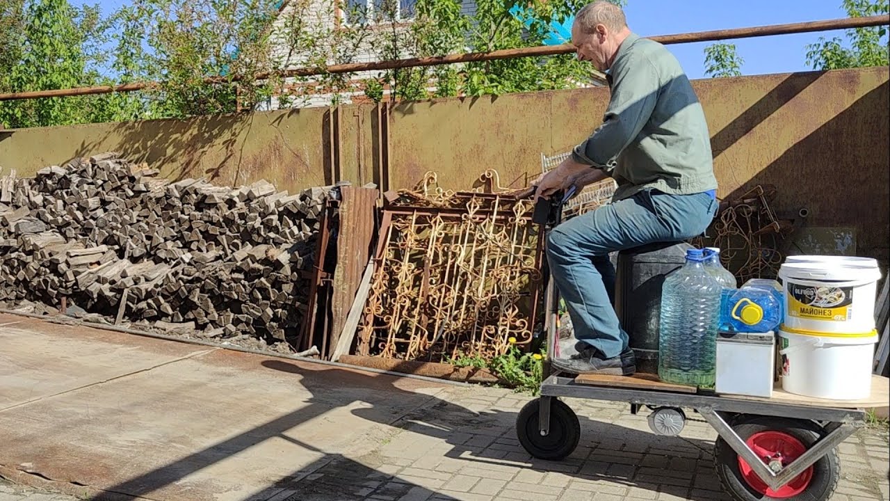 Тележка с электроприводом 12v 500w