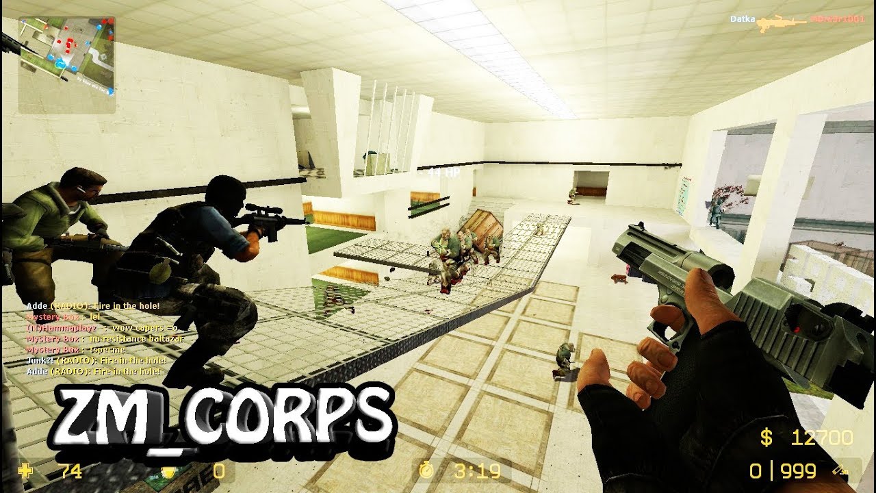 Counter-Strike Source Zombie Mod Gameplay on Zm Corps map on ElitE HunterZ Server