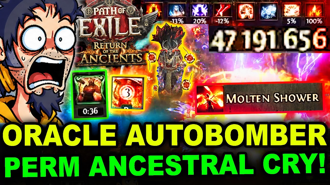 Oracle Autobomber Molten Shower Full Guide w Path of Exile 2    PERMANENT Ancestral Cry