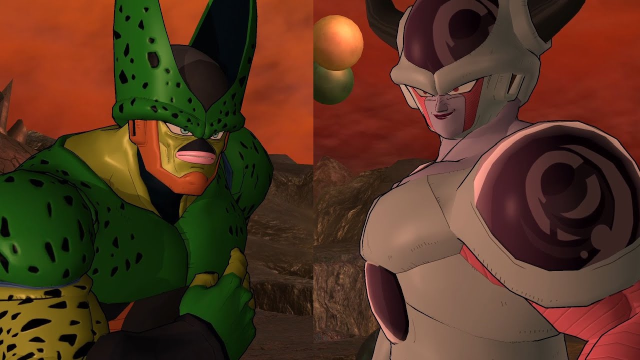DB Raging Blast 2: 2nd Form Frieza Vs 2nd Form Cell - CPU Battle