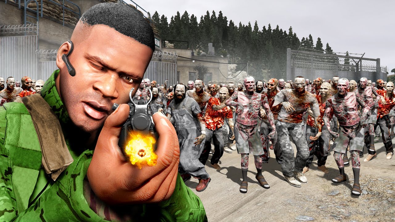 SURVIVE the ZOMBIE Apocalypse in GTA 5! (Part 4)