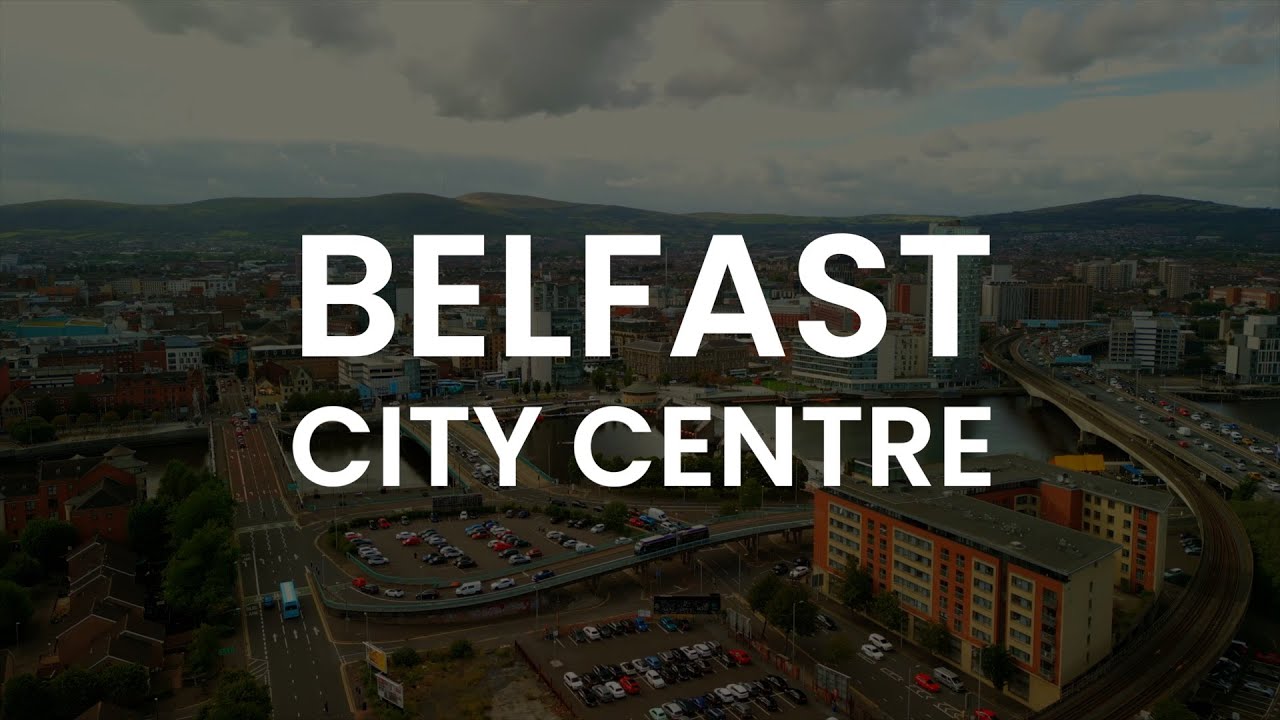 Belfast City Centre GVs - Aerial Stock Footage - #4K #60FPS #aerial #belfast #ni #belfastcityentre
