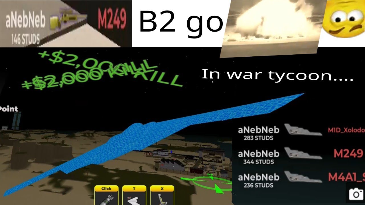 Rading in war tycoon with the B2 Spirit