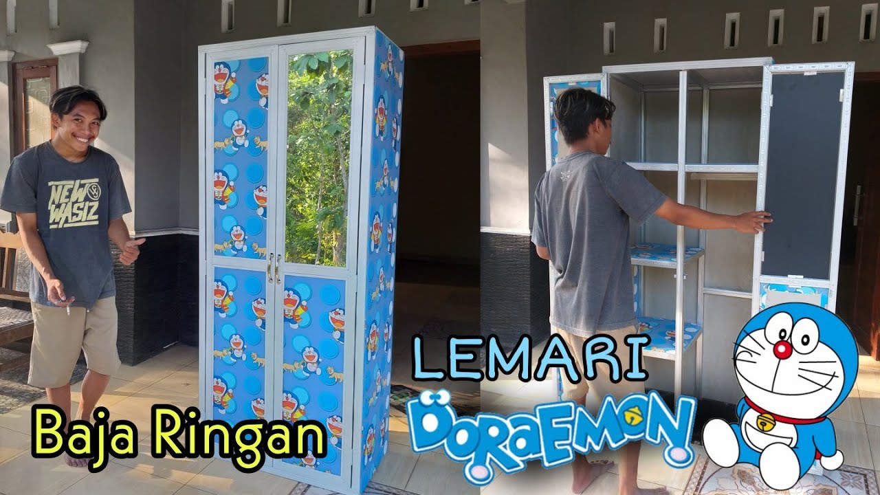 Lemari baja ringan | Ide bisnis kreatif | custom Doraemon tutorial lengkap mudah untuk pemula