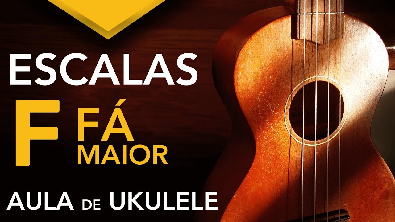 🔴 ESCALA DE FÁ MAIOR (F) no Ukulele | Aula e Exercício