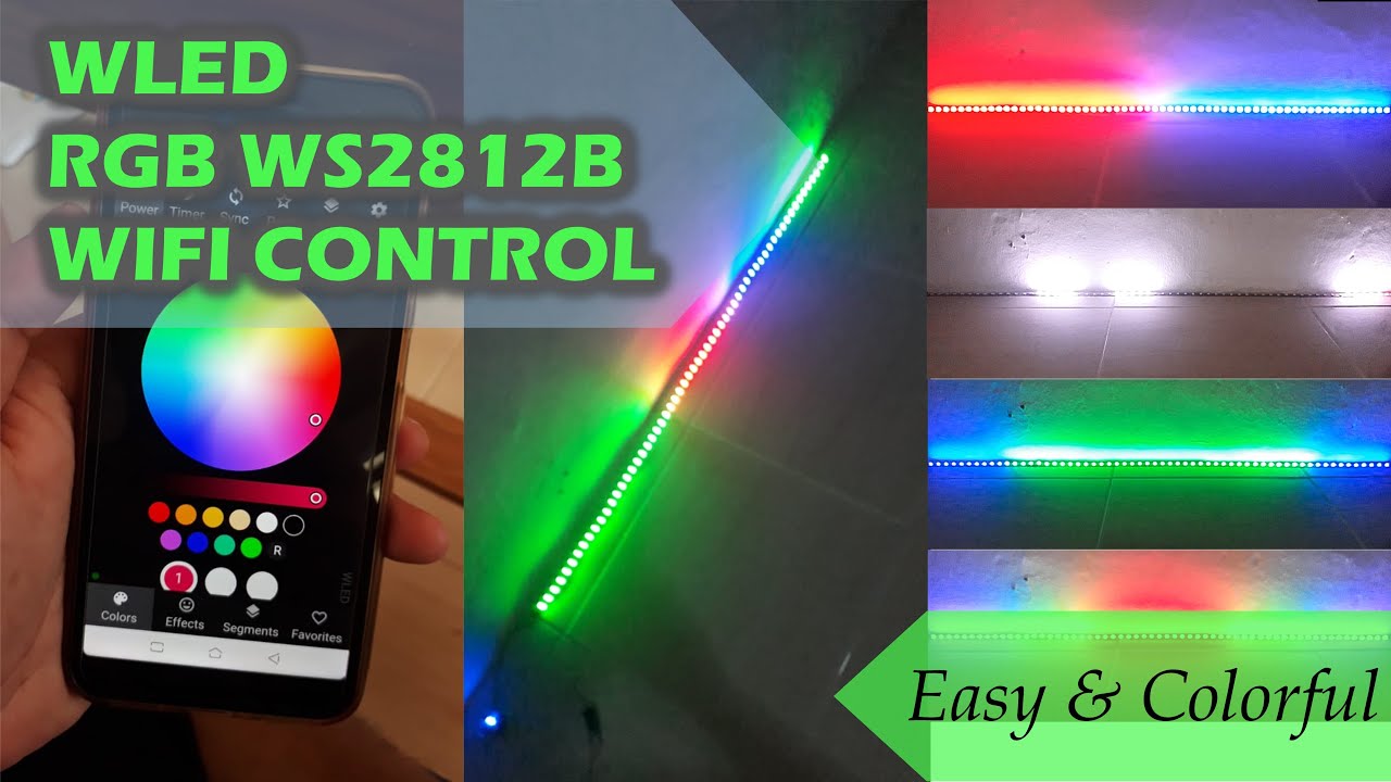 Strobo Bus dengan WLED LED RGB WS2812B dan Wemos D1 Mini Kontrol Lewat Wifi Suka Suka