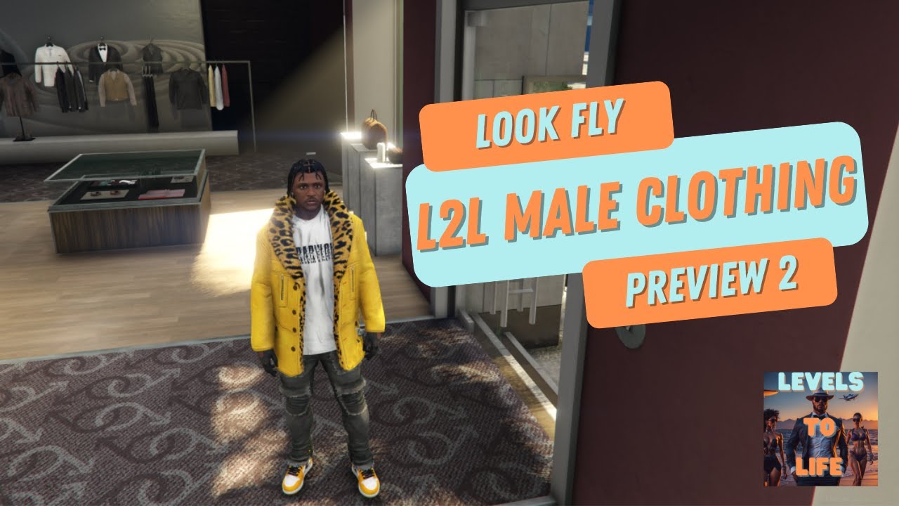 Best Fivem Male clothes Levels To  Life preview 2