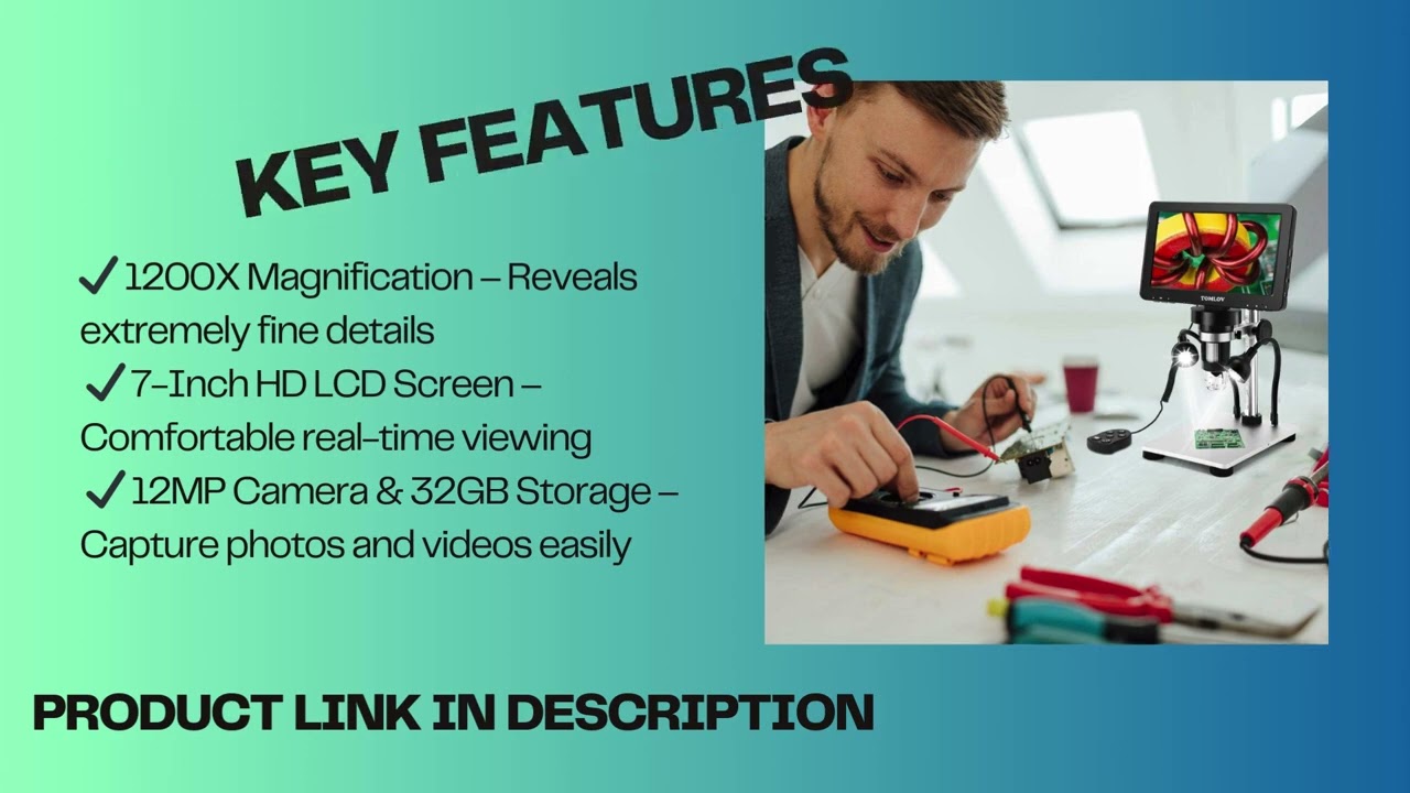 TOMLOV DM9 Digital Microscope Review – 1200X Magnification, 7
