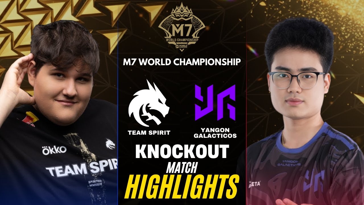 TEAM SPIRIT vs YANGON GALACTICOS HIGHLIGHTS M7 KNOCKOUT STAGE DAY 3 | TS vs YG