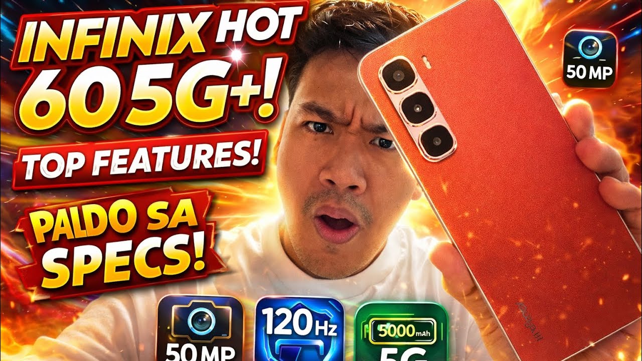 INFINIX HOT 60 5G+ TOP FEATURES: 7K PESOS 5G PHONE PALDO SA SPECS!