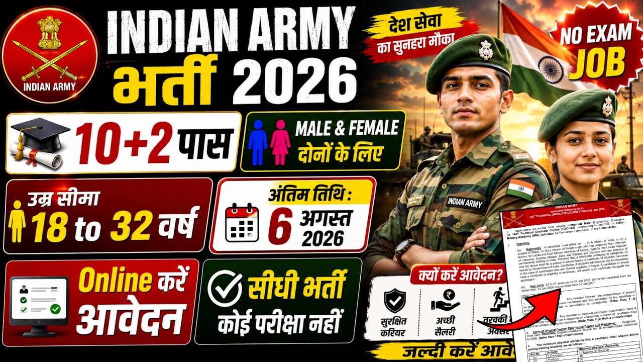 Army GD Rally Recruitment 2026 Notification | Army GD New Vacancy 2026 | Bharti July Jobs 2026| 10th