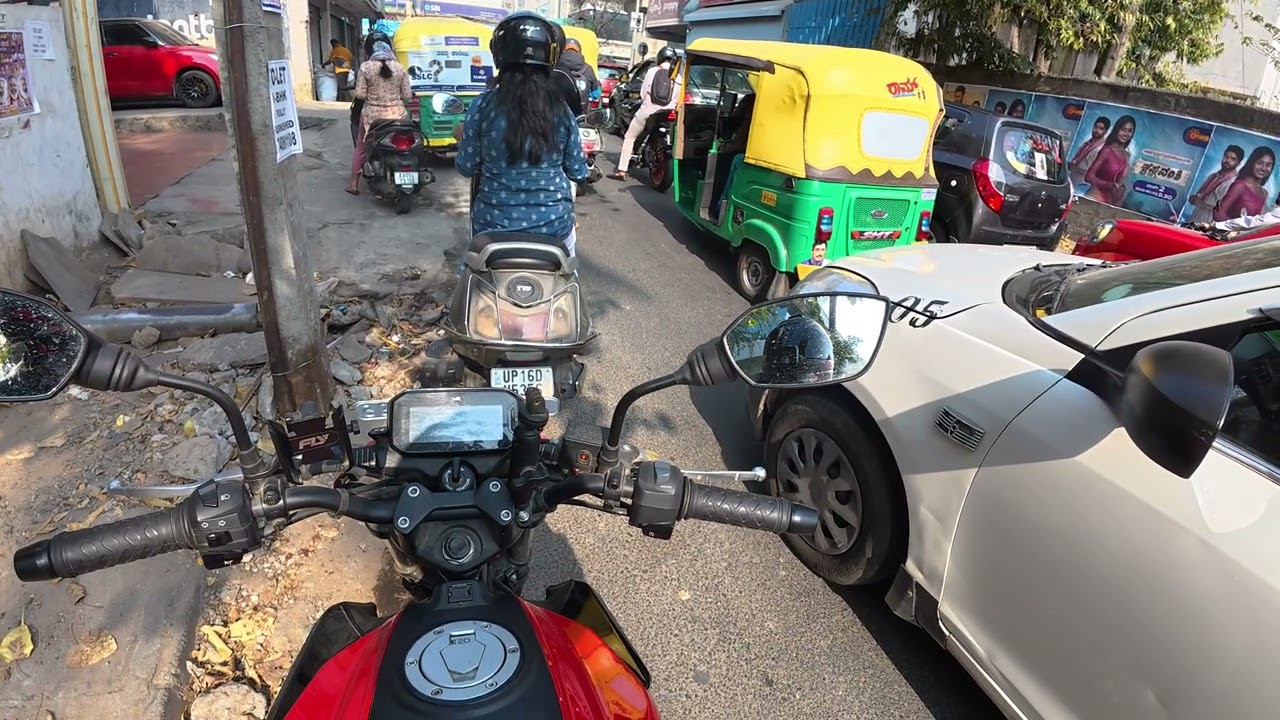 Day 136 — Slow Clutch Control | TVS Raider Office Ride | Daily Motovlog India | Part 1