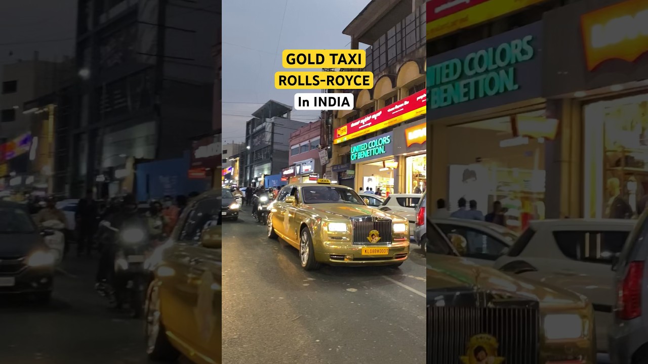 TAXI 👀 Golden Rolls-Royce 🇮🇳