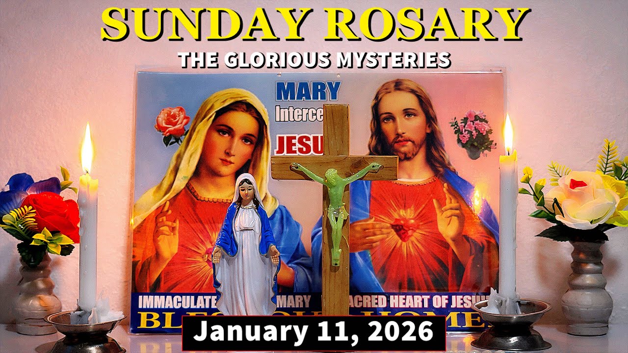 TODAY HOLY ROSARY - GLORIOUS MYSTERIES 🔴 SUNDAY, JANUARY 11, 2026 🔴 HOLY ROSARY PRAYER FOR TODAY