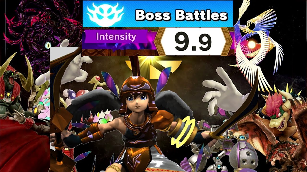 Super Smash Bros. Ultimate - Boss Battles with Pit (All Stages 9.9)