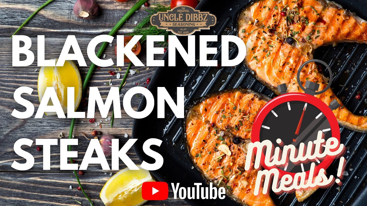 How to make Blackened Salmon Steaks ⏰ One Minute Recipe