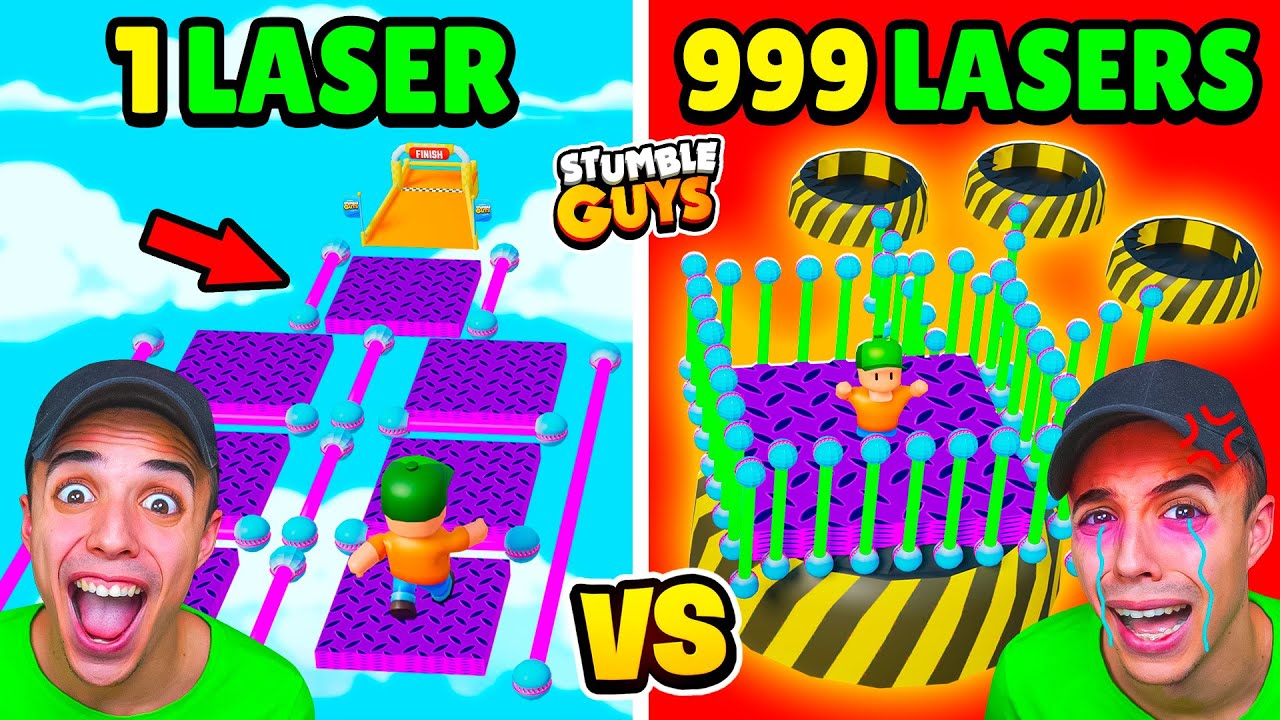 MAPAS de *1 vs 999 LASERS* en STUMBLE GUYS... 😱