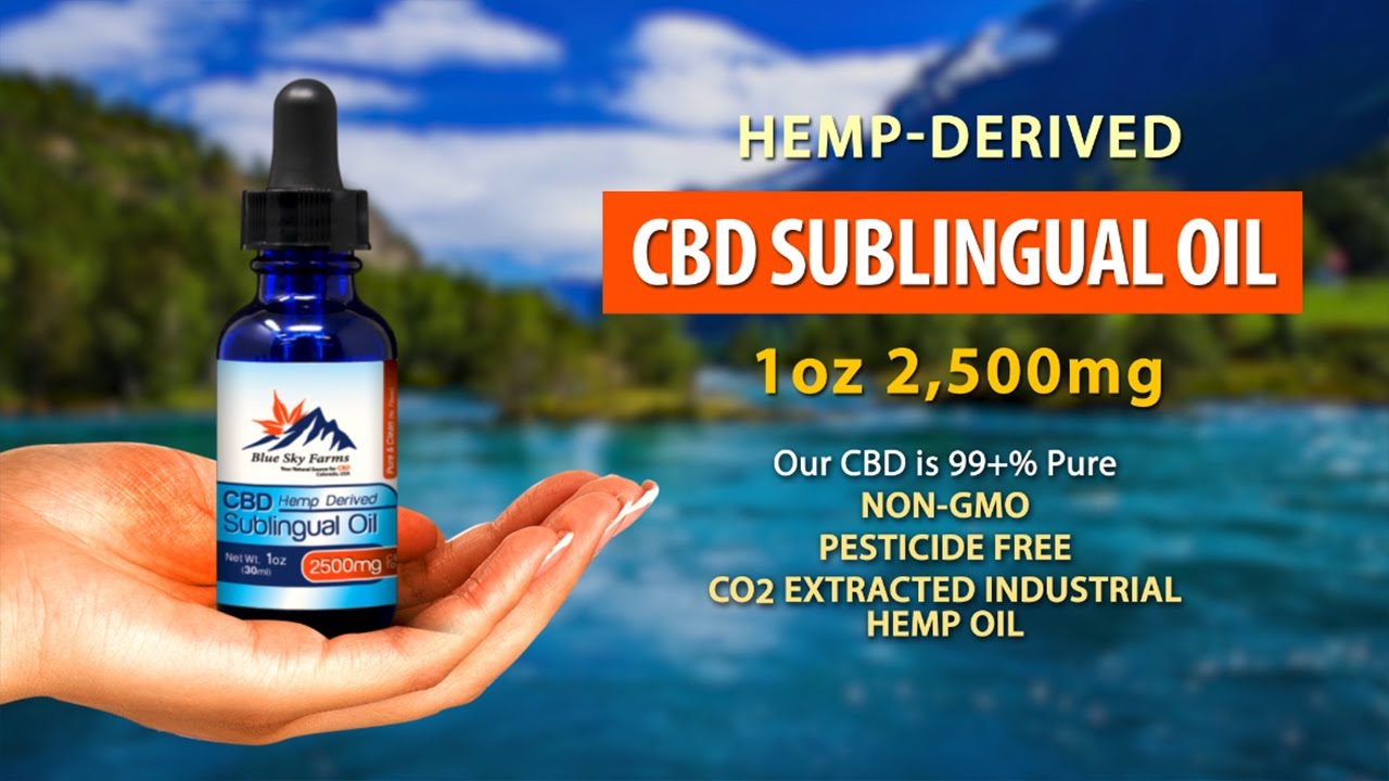 Hemp Derived CBD Sublingual Oil 1oz 2,500mg
