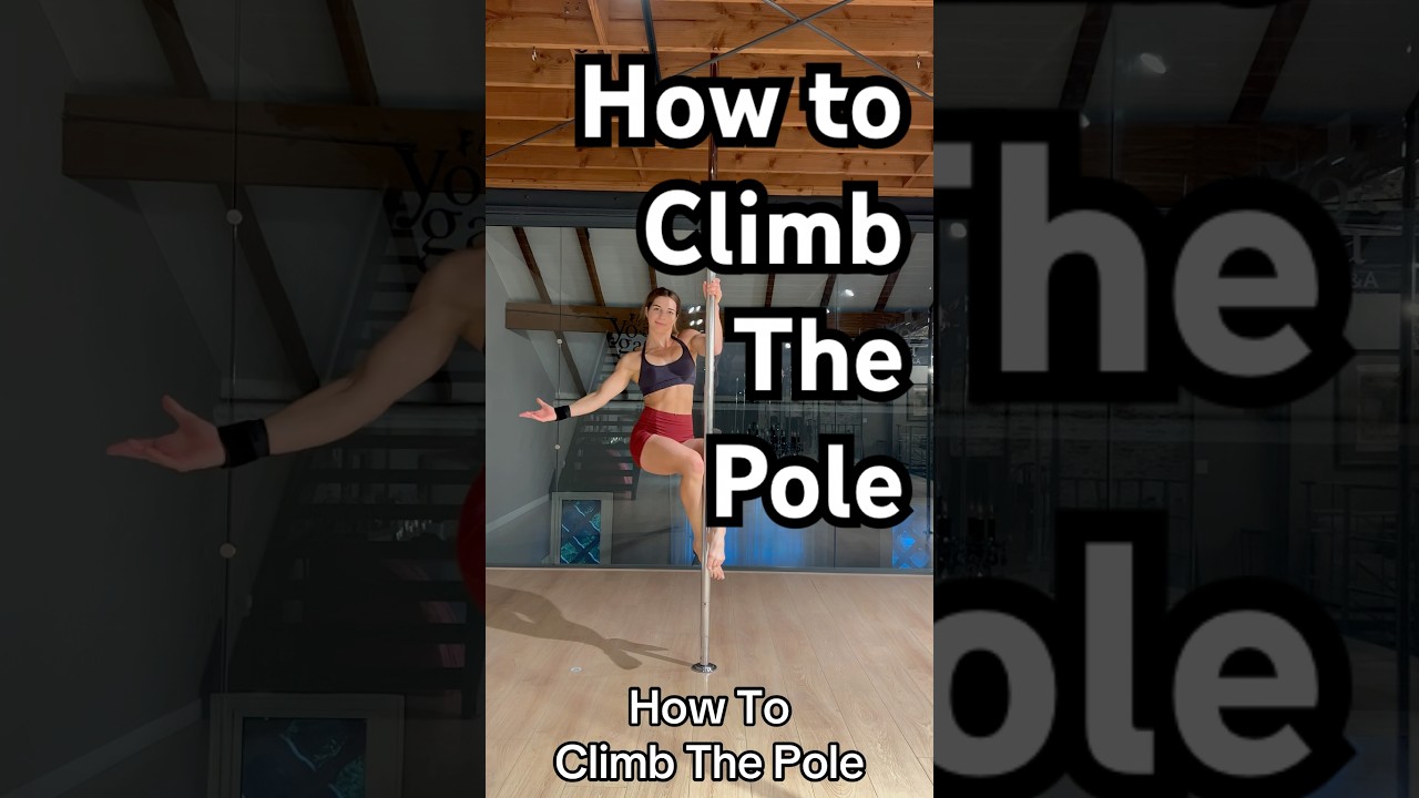 How to climb the pole | Beginner Pole Dance Trick #poledance #polefit #poletricks #polesport