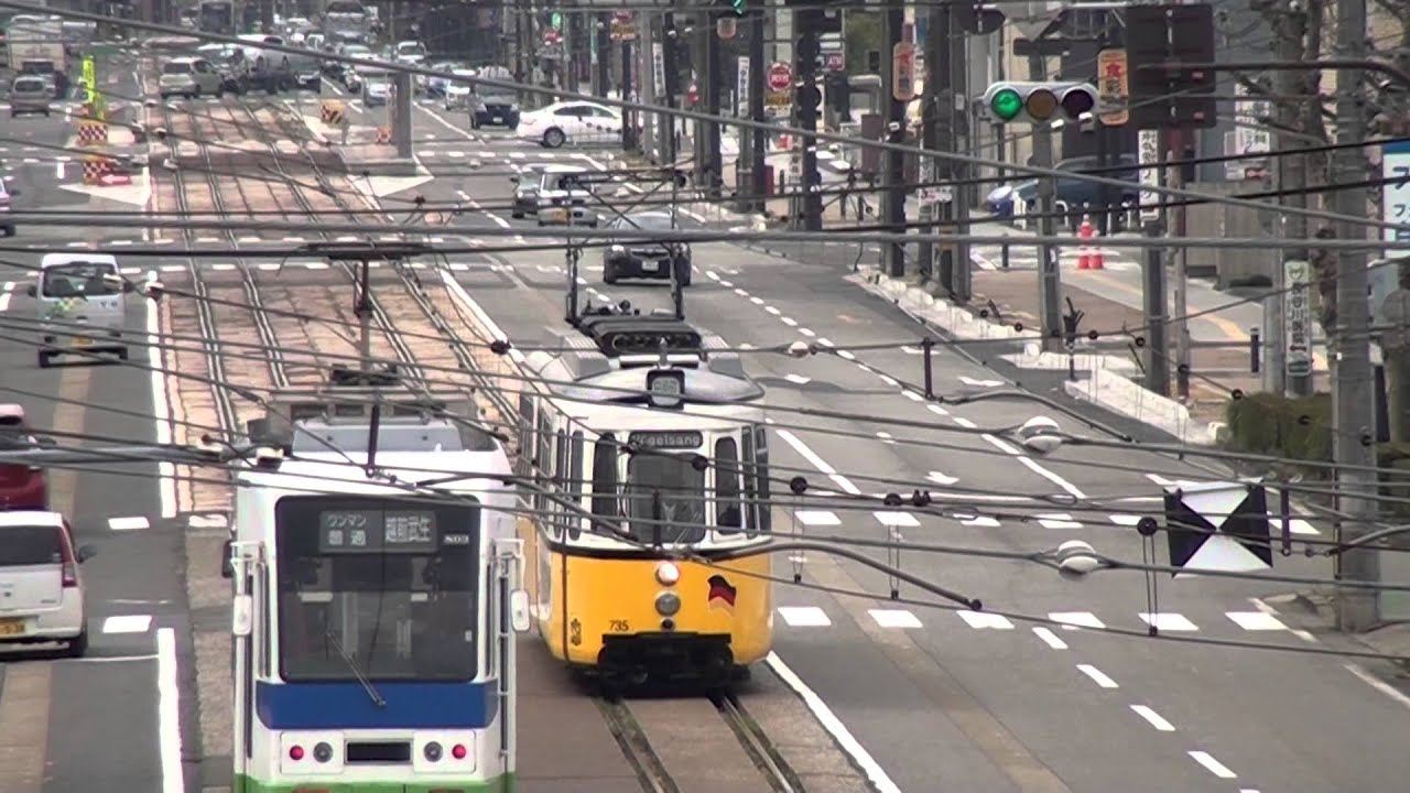 福井鉄道　レトラム　田原町駅到着