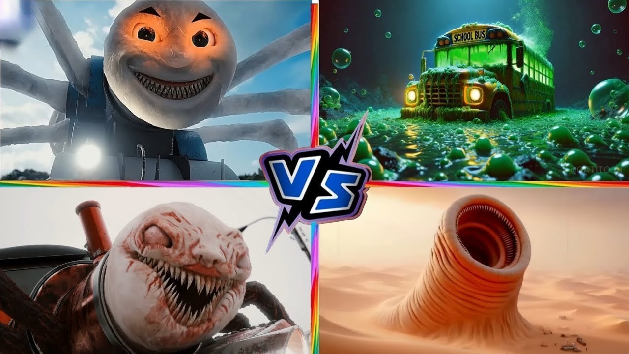 Cursed Thomas Vs Braineater Bus Vs Choo choo Charles Vs Erosion Worm | Pepe Viral Music | Tiles Hop!
