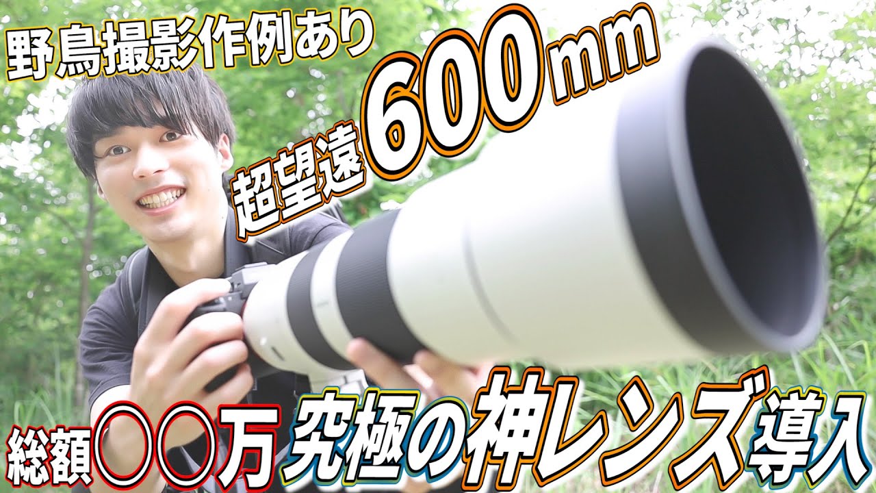 総額○○万円で600mmの超望遠レンズを野鳥撮影用に買ったのでさっそく試し撮りしていく！！！！！