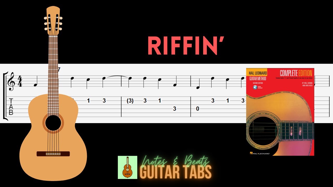 (28 of 70) Hal Leonard Book 1- Riffin' GUITAR TAB