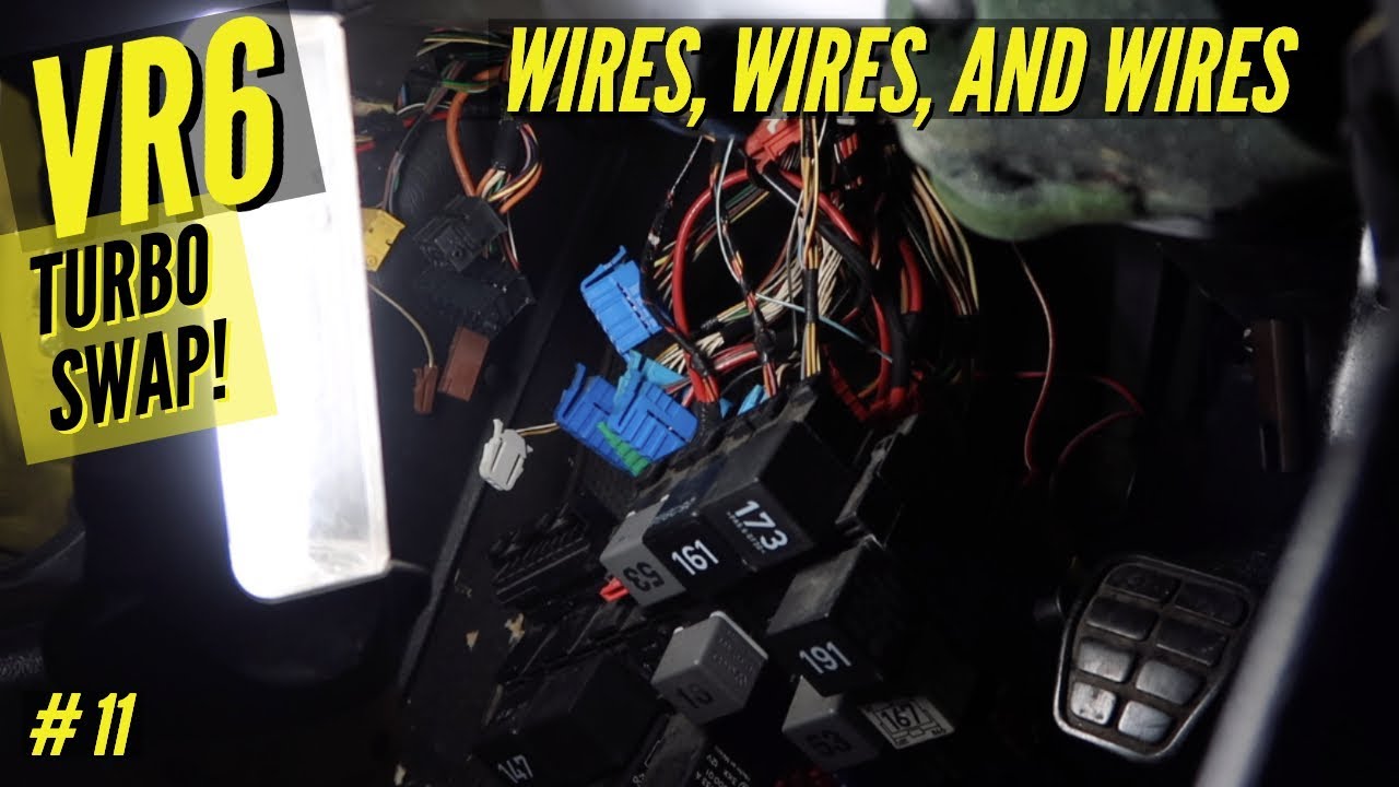 VLOG: MK3 VW VR6 Turbo Swap #11 | Harness Removal / Sick Day