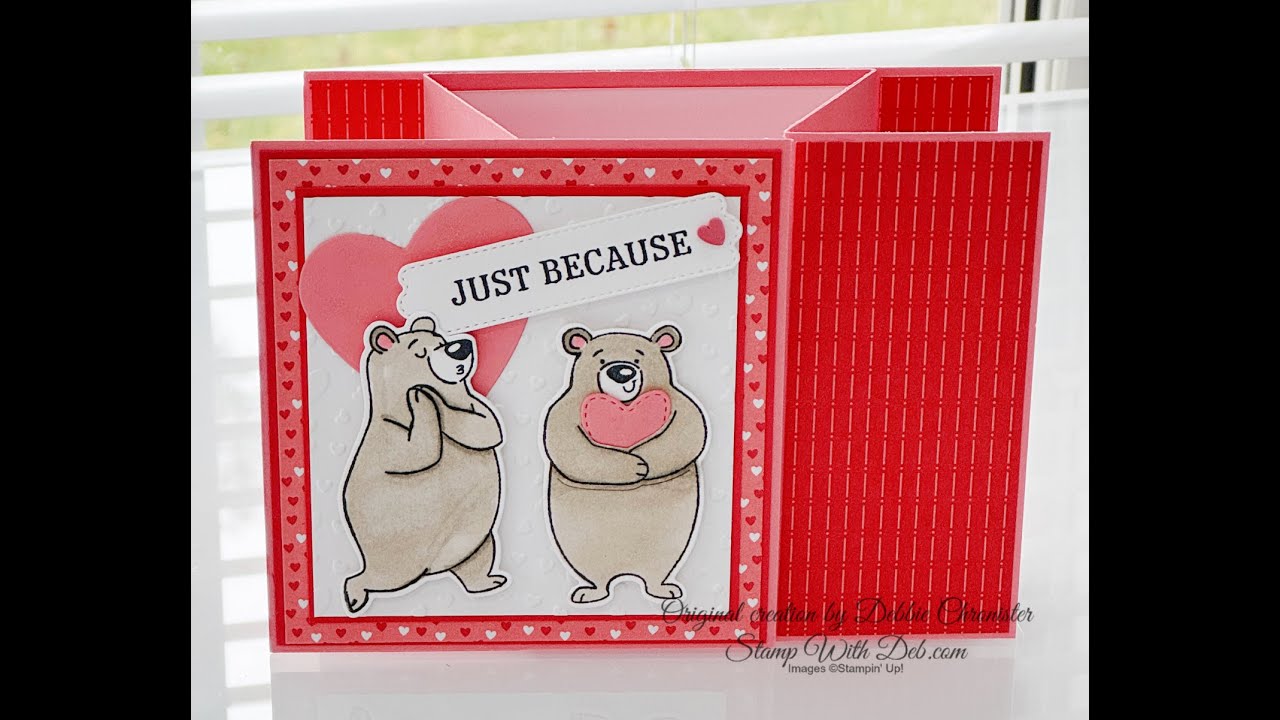 Valentine Kisses Fun Fold Card