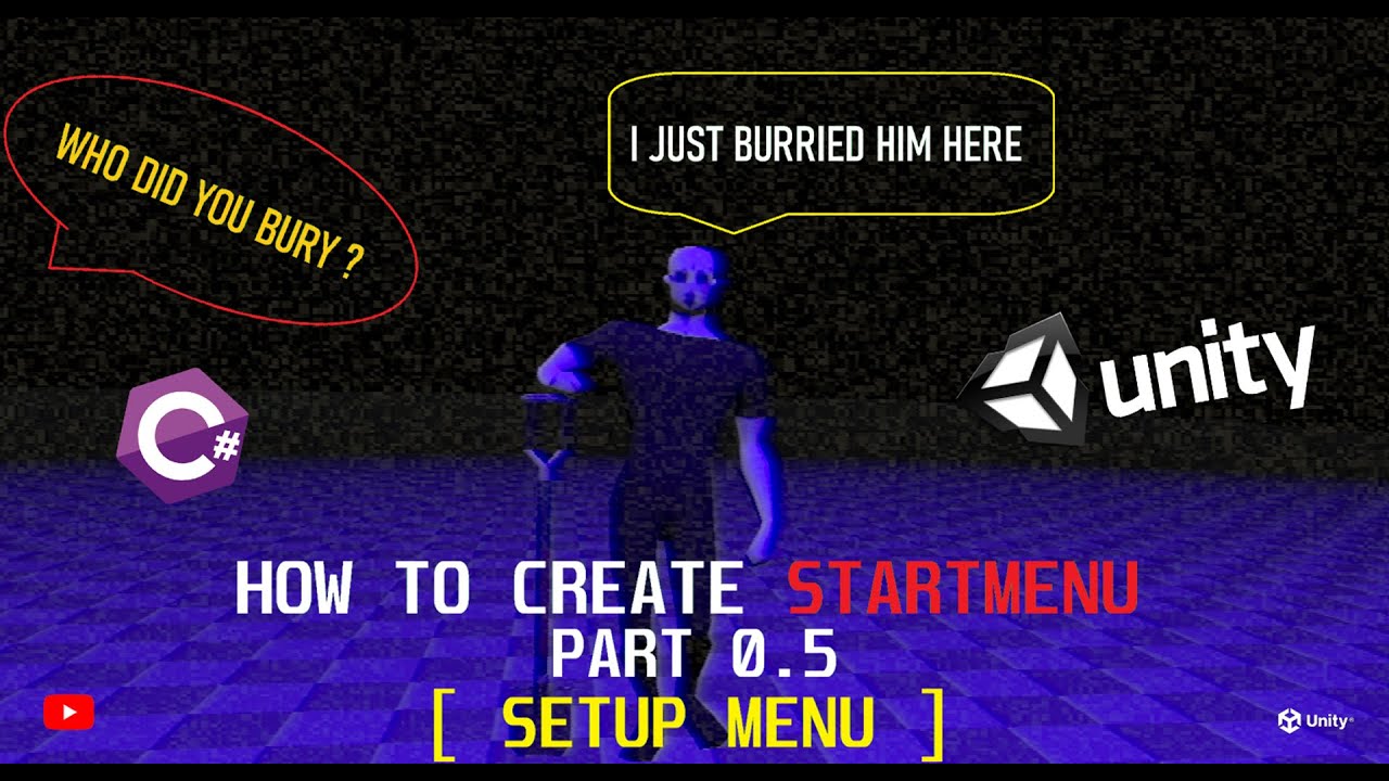 Create Start Menu In UNITY 3D Part 0.5 ( Set up Menu ) #tutorial  #unity  #unity3d