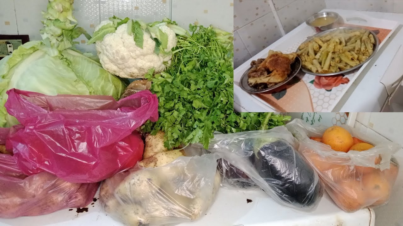 مشتريات خضار الاسبوع كامل من السوق🥬