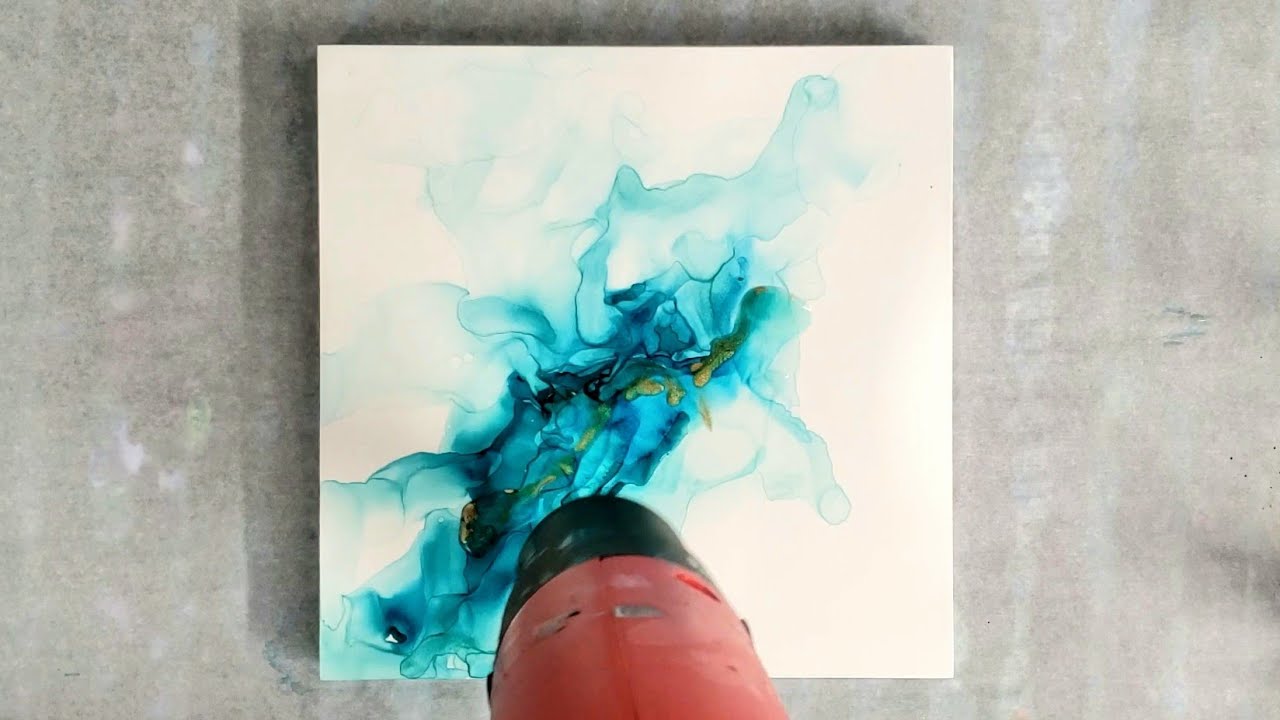 Painting With Alcohol Inks on Wood