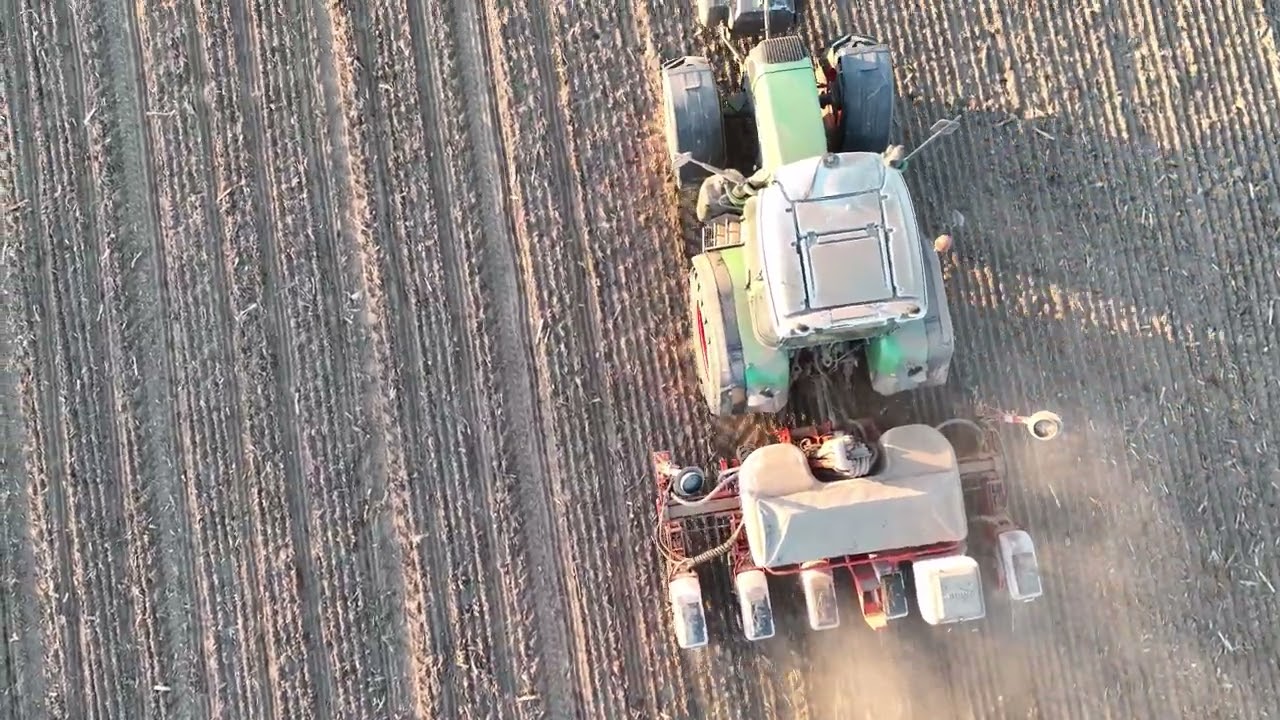Fendt 716 sieje Kukurydze,  AgOpenGPS