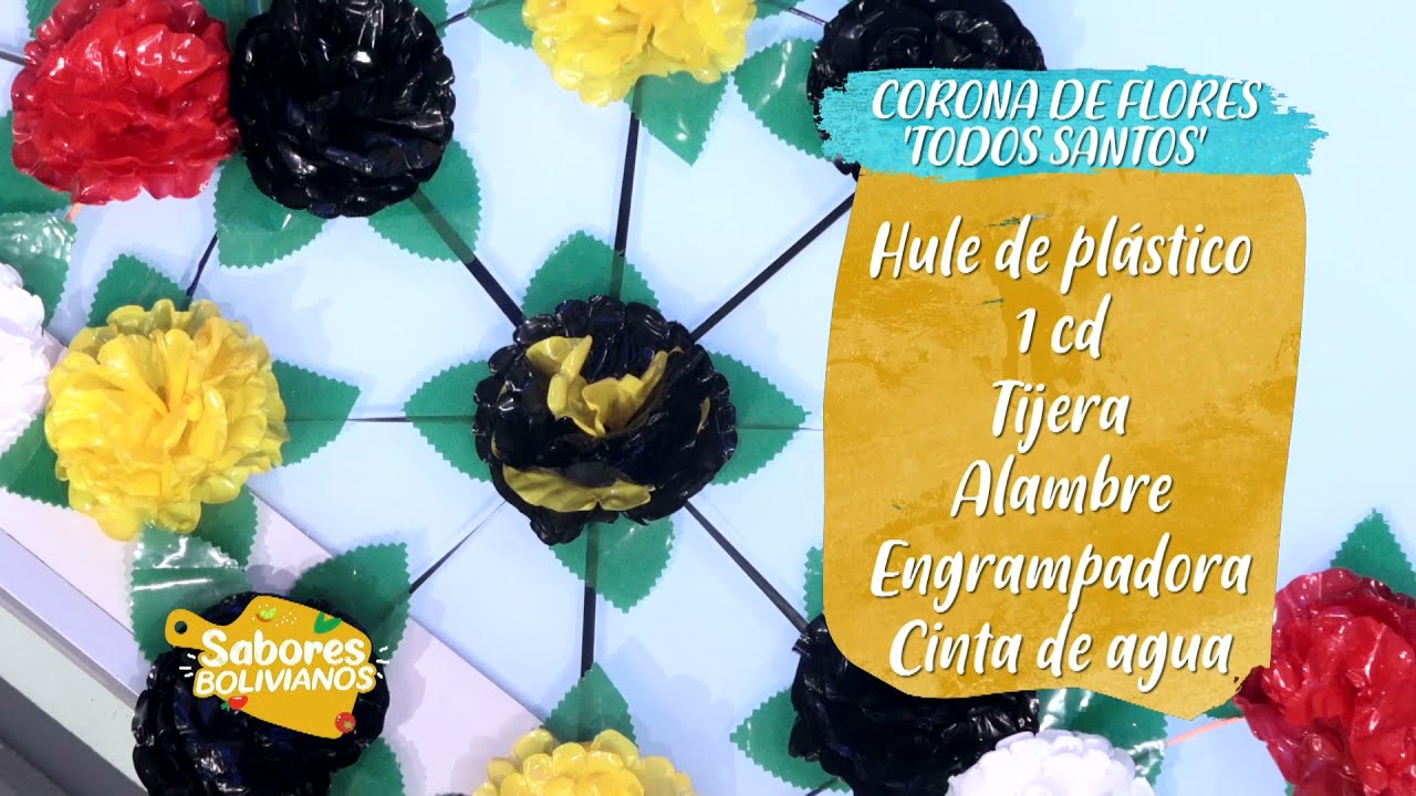 Corona de flores todos santos