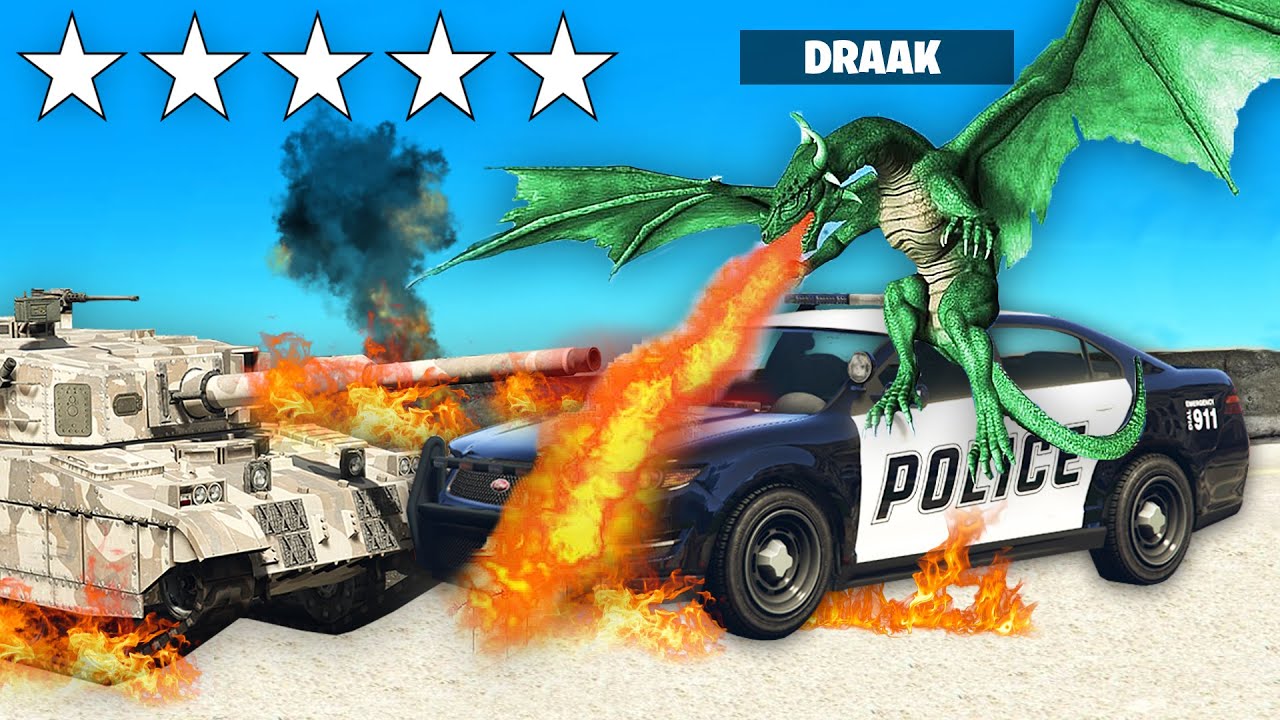 GTA 5 Spelen Als DRAAK! (Mods)